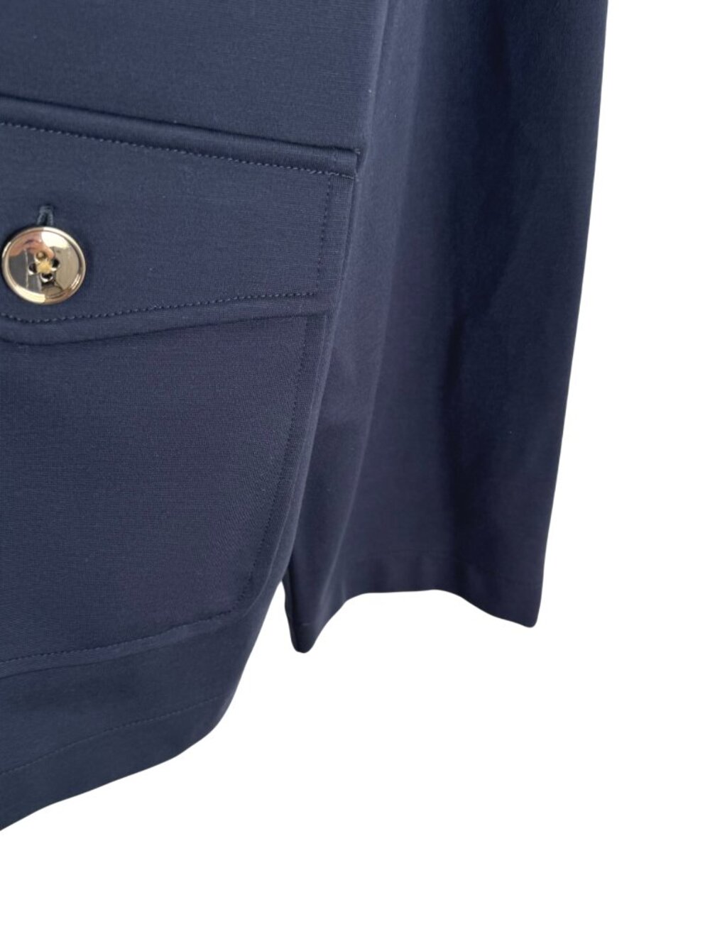 J.Jill Wearever Collection Button Front Blazer Jacket 2X Navy Blue CJ-2416 - Picture 4 of 8